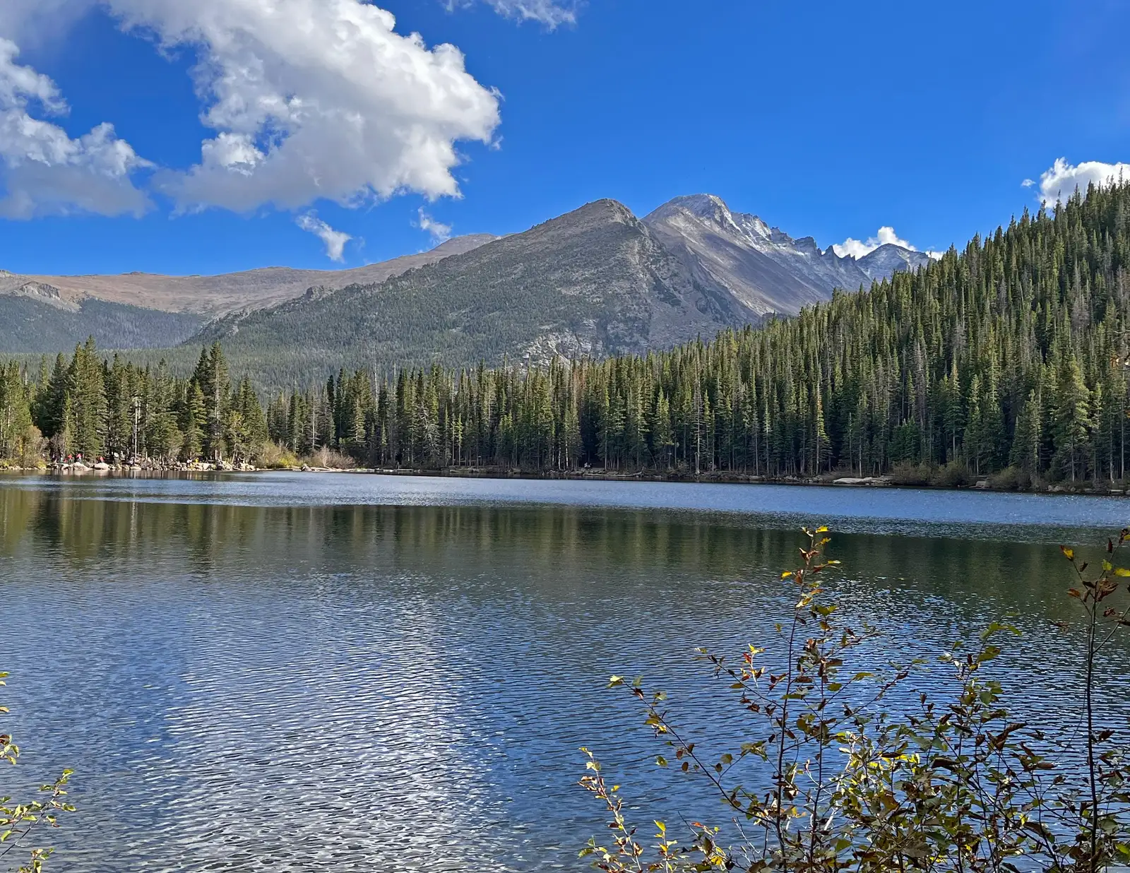 Bear Lake with clouds on a sunny summer day