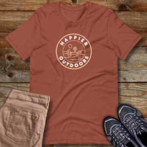 Happier Outdoors in the Southwest Unisex Soft Tee